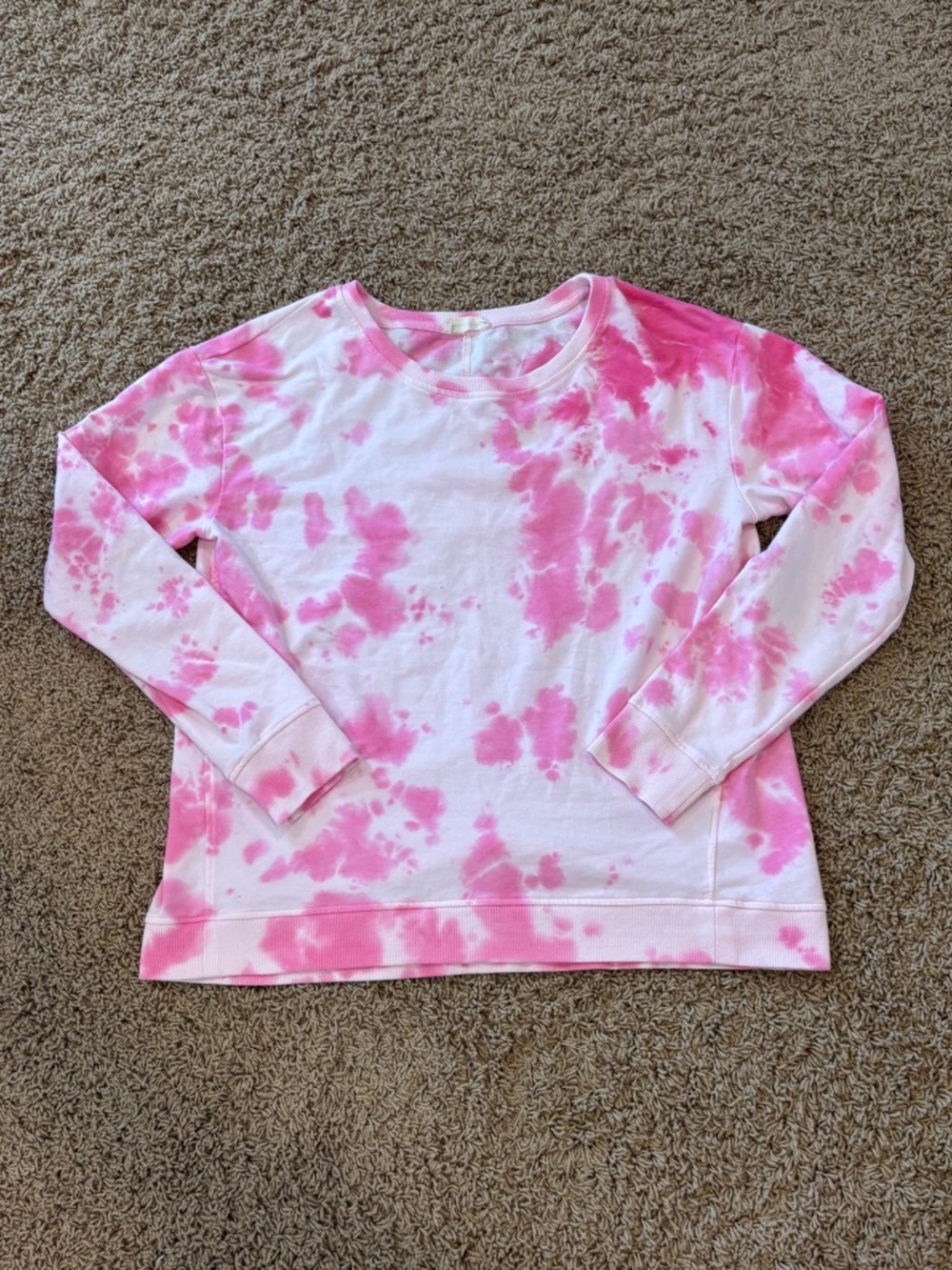 Jane and Delancey Pink Tye Dye Crewneck/Pullover